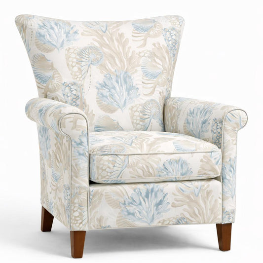 Tecido Para Sofá Linho Sintético Conchas