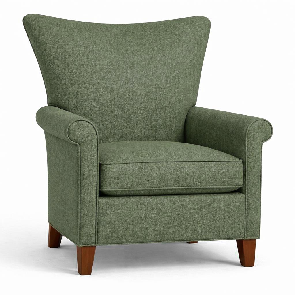 Tecido Para Sofá Linho Sintético Verde Musgo