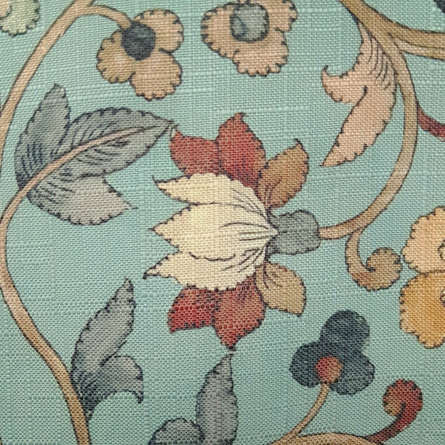 Tecido Para Sofá Linho Sintético Arabesco Tiffany