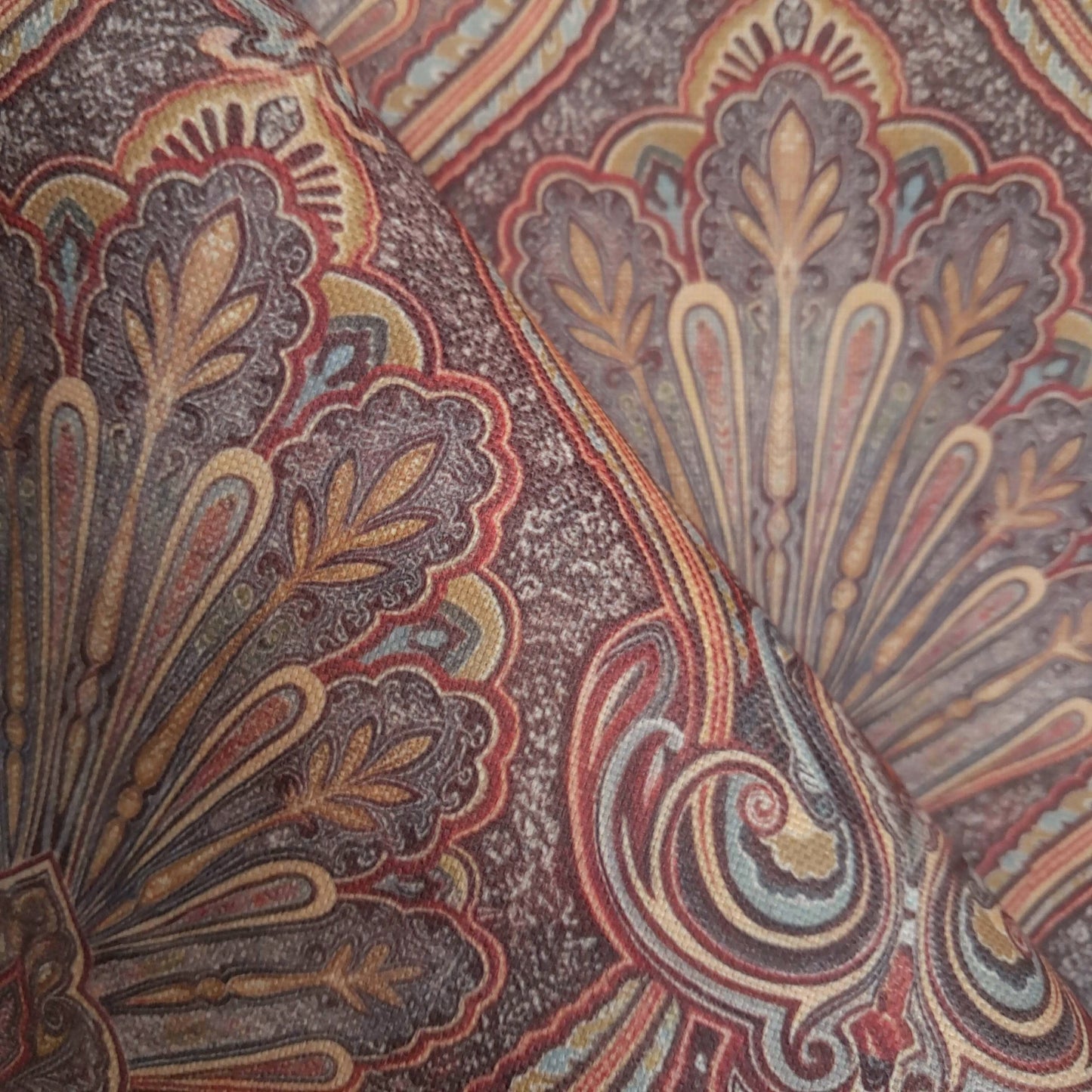 Tecido Para Sofá Linho Sintético Kashi Bordo