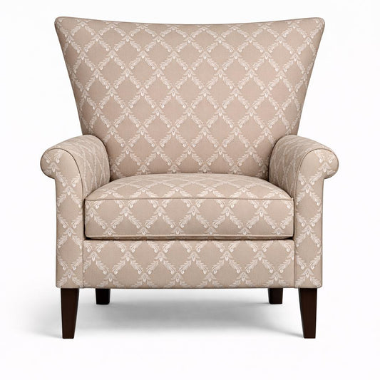 Tecido Para Sofá Chantung Bordado Bege