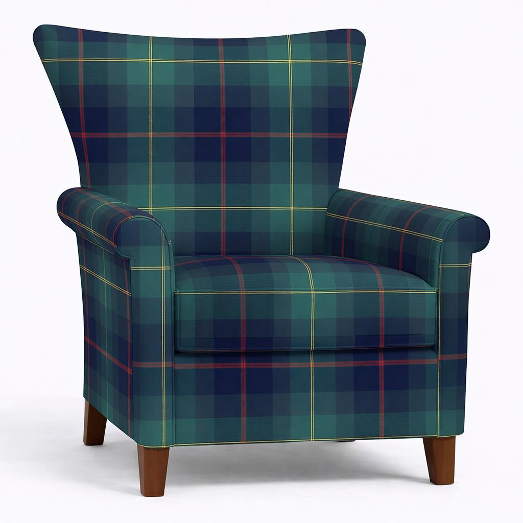 Tecido Para Sofá Linho Sintético Xadrez Edgard Tartan