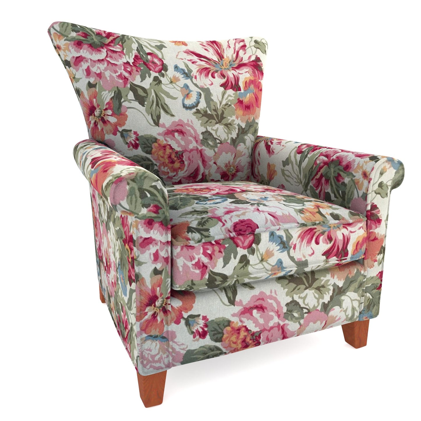 Tecido Para Sofá Linho Sintético Linen Floral Crú 2