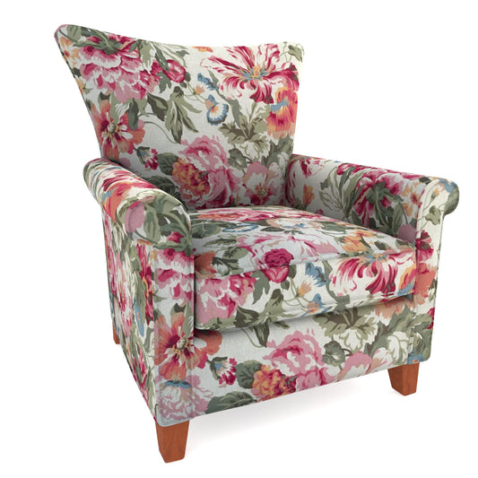 Tecido Para Sofá Linho Sintético Linen Floral Crú 2