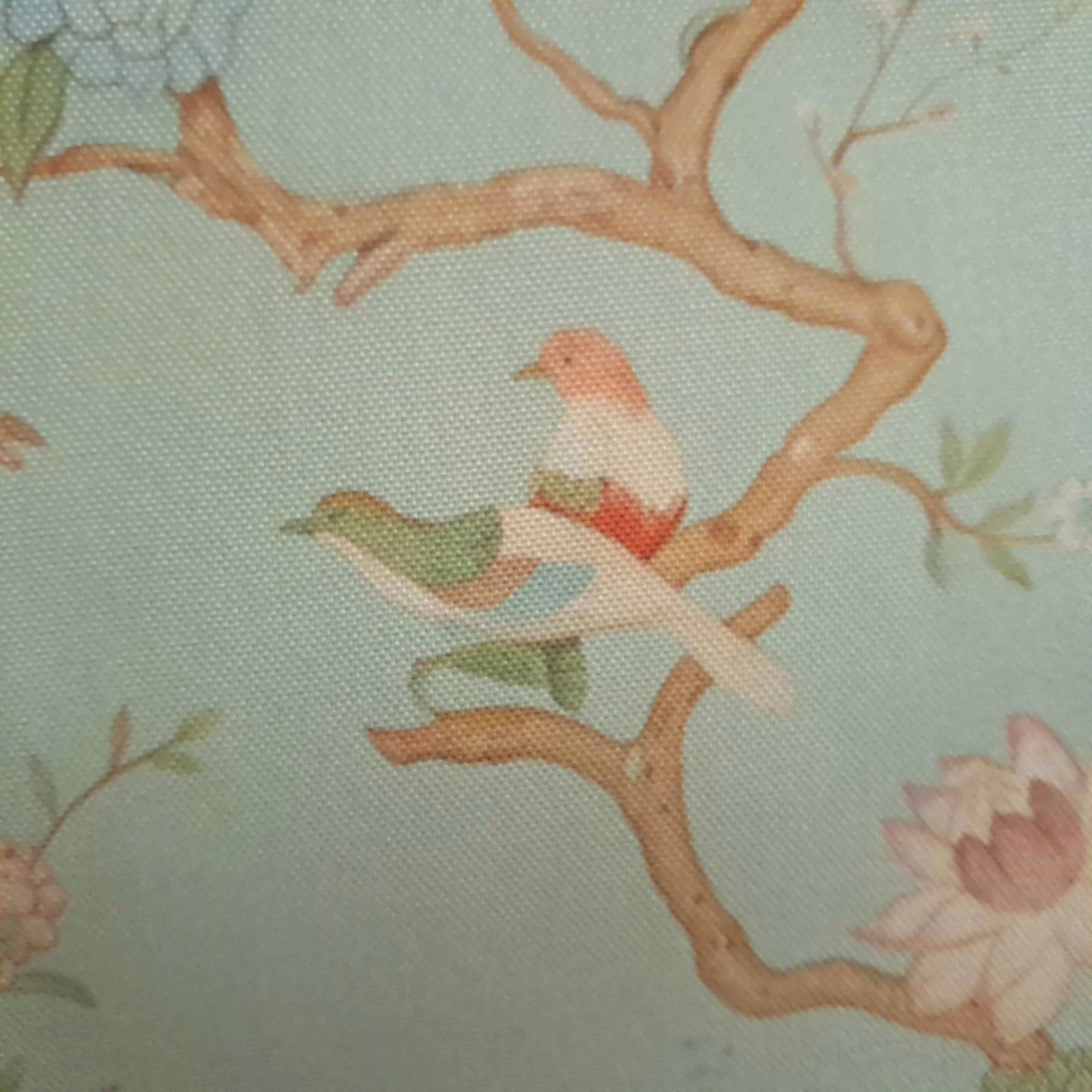 Tecido Para Sofá Linho Sintético Pássaro