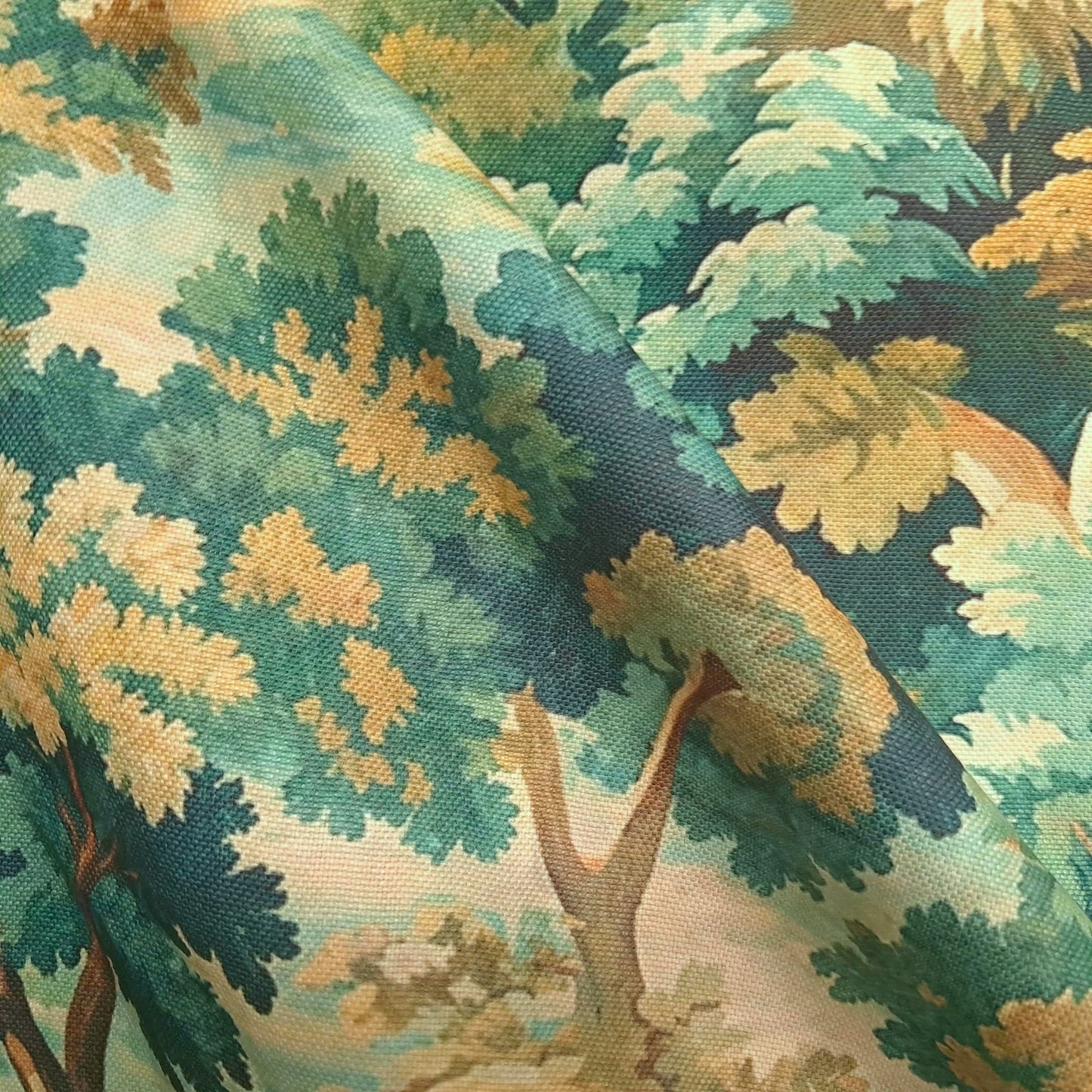 Tecido Para Sofá Linho Sintético Floresta Verde