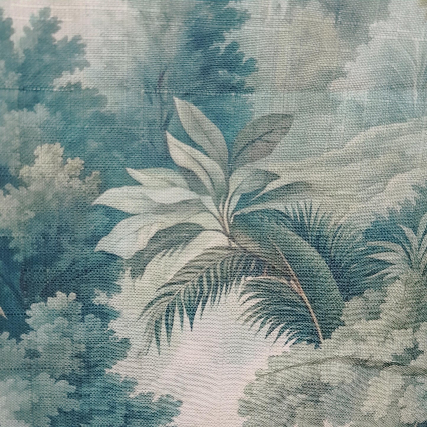 Tecido Para Sofá Linho Sintético Floresta Tropical