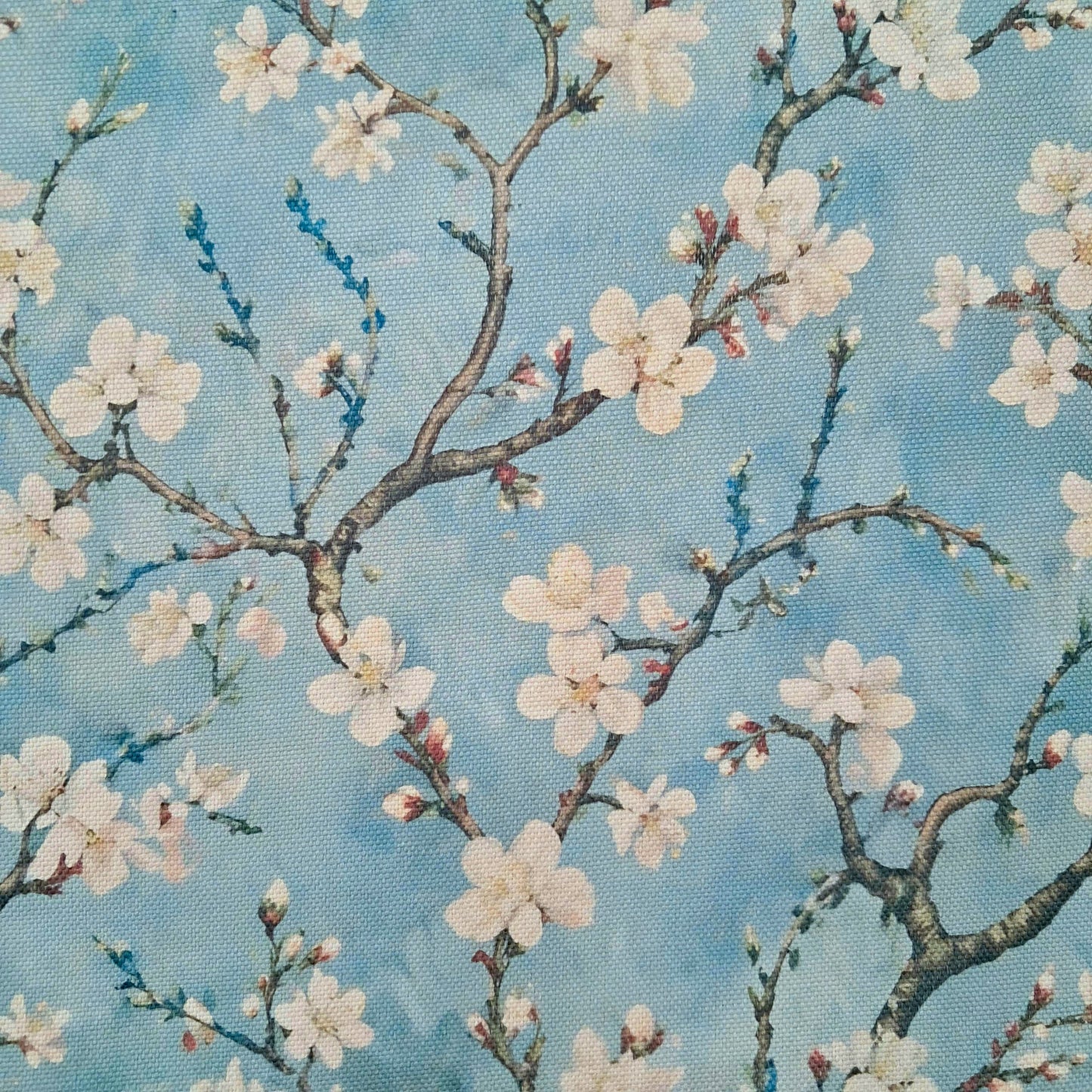 Tecido Para Sofá Linho Sintético Cerejeira Azul