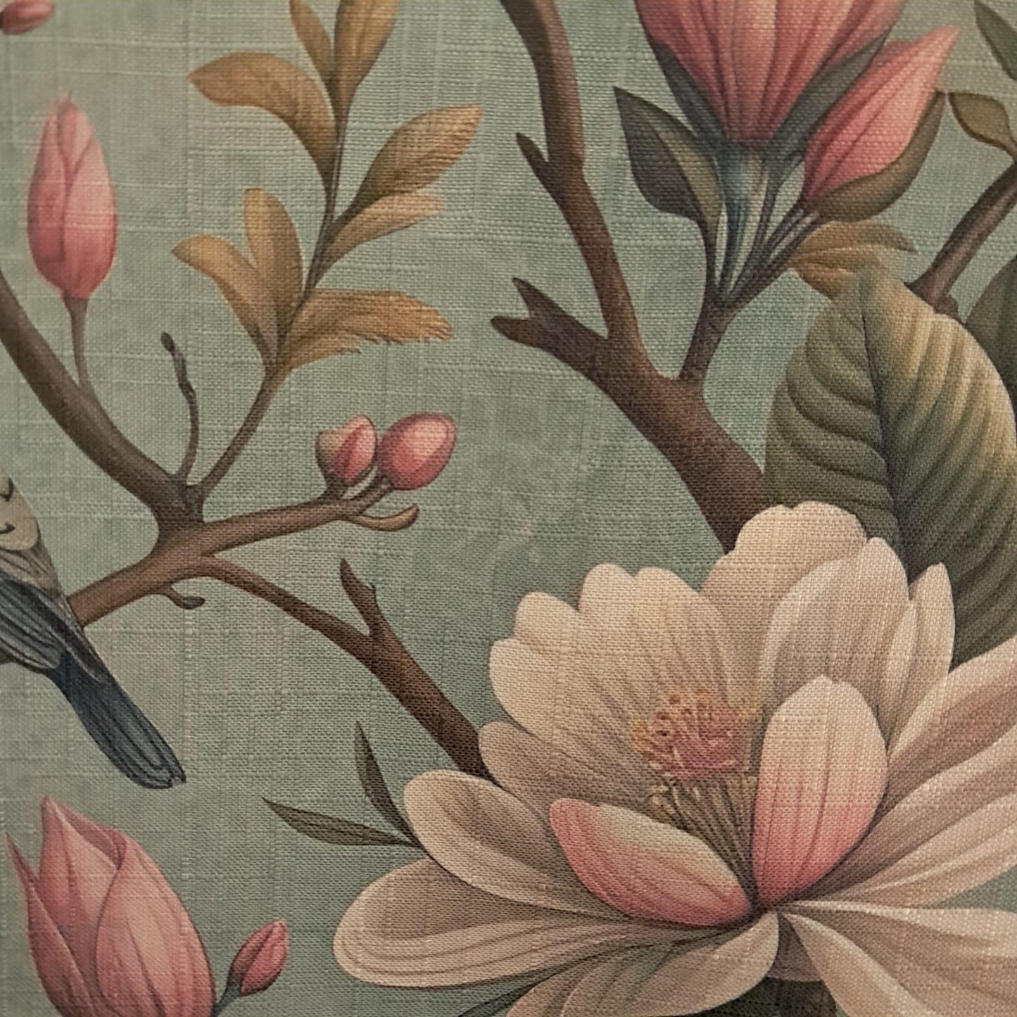 Tecido Para Sofá Linho Sintético Beija Flor Tiffany