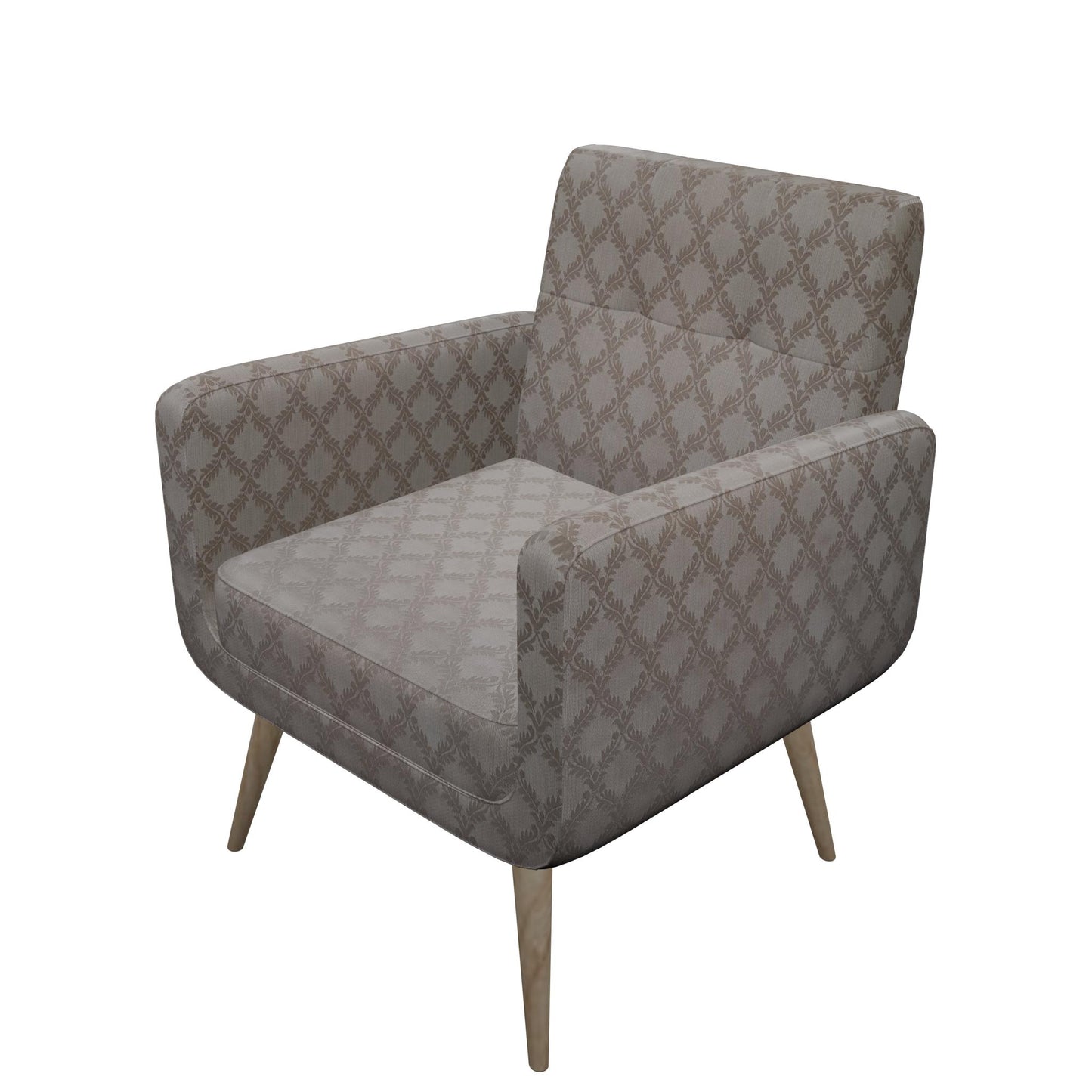 Tecido Para Sofá Chantung Bordado Bege