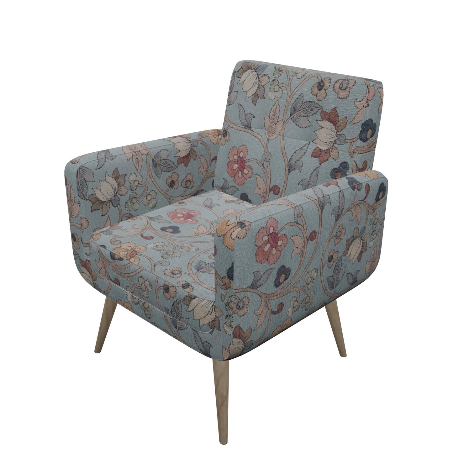 Tecido Para Sofá Linho Sintético Arabesco Tiffany