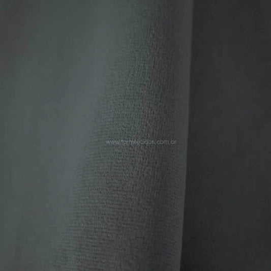 Tecido Para Sofá Veludo Liso Cinza - Corttex Indústria Têxtil