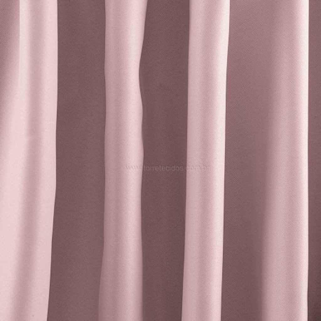 Tecido Para Cortina Semi Blackout Rosa Bebê - Torre Tecidos