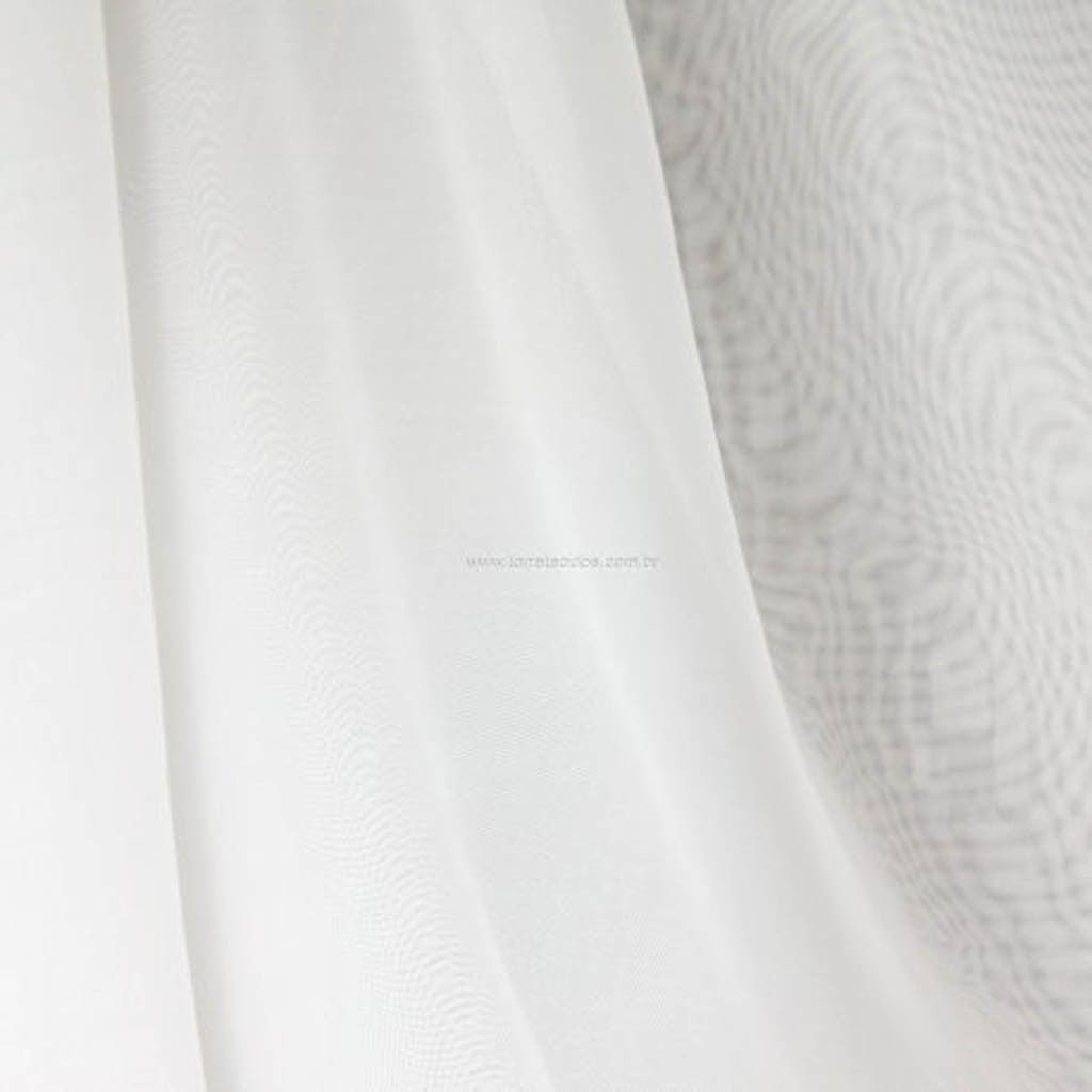 Tecido Para Cortina Voil 3,00m Branco - Torre Tecidos