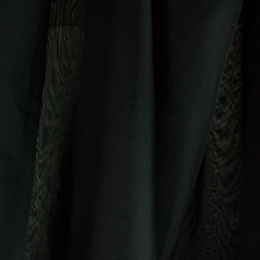 Tecido Para Cortina Voil 3,00m Preto - Torre Tecidos