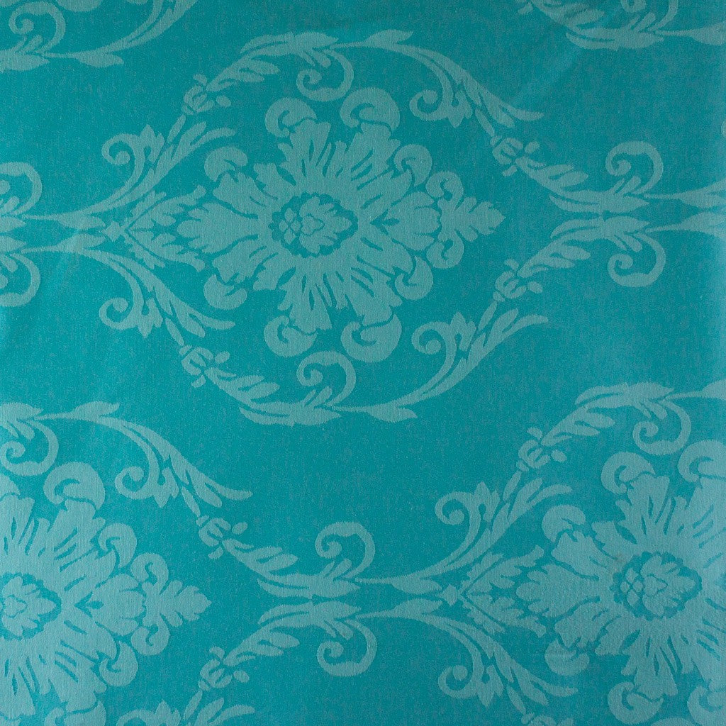 Tecido Para Cortina Jacquard Adamascado Monarca Azul Tiffany - Torre Tecidos