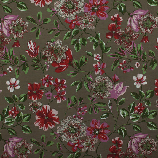 Tecido Para Sofá Gorgurão Belize Floral Fendi - Döhler