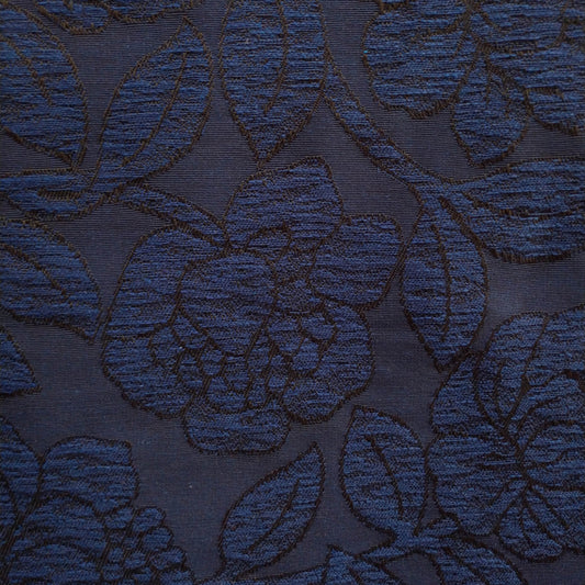 Tecido Para Sofá Jacquard Marrocos Floral Azul - Torre Tecidos