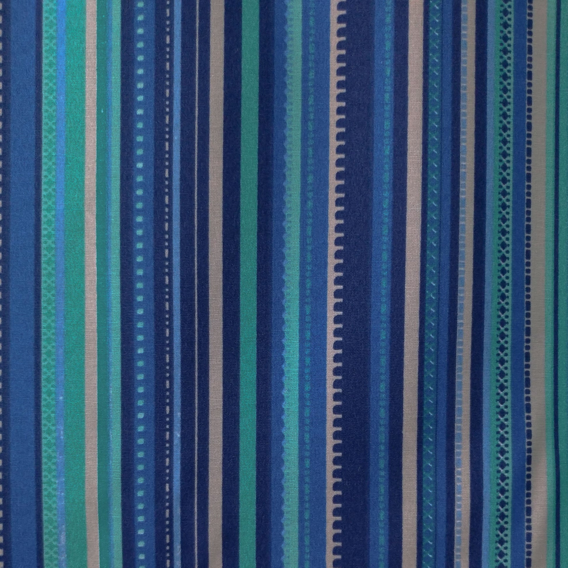 Tecido Para Área Externa Acqualine Listrado Azul/Tiffany - Imetextil - Textil Irineu Meneghel Ltda.