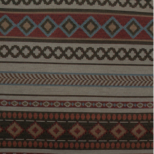 Tecido Para Sofá Gobelem Pixel Persa Crú/Verde - Meneghel Indústria Têxtil