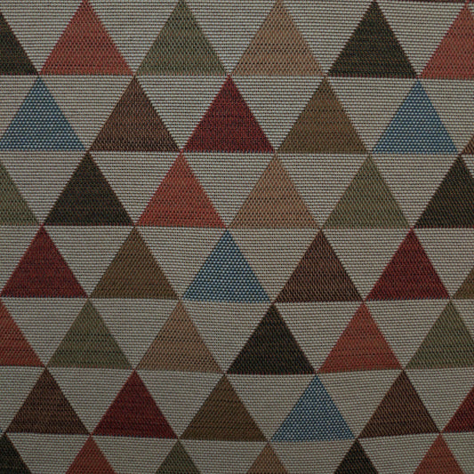 Tecido Para Sofá Gobelem Pixel Geometrico Crú/Verde - Meneghel Indústria Têxtil